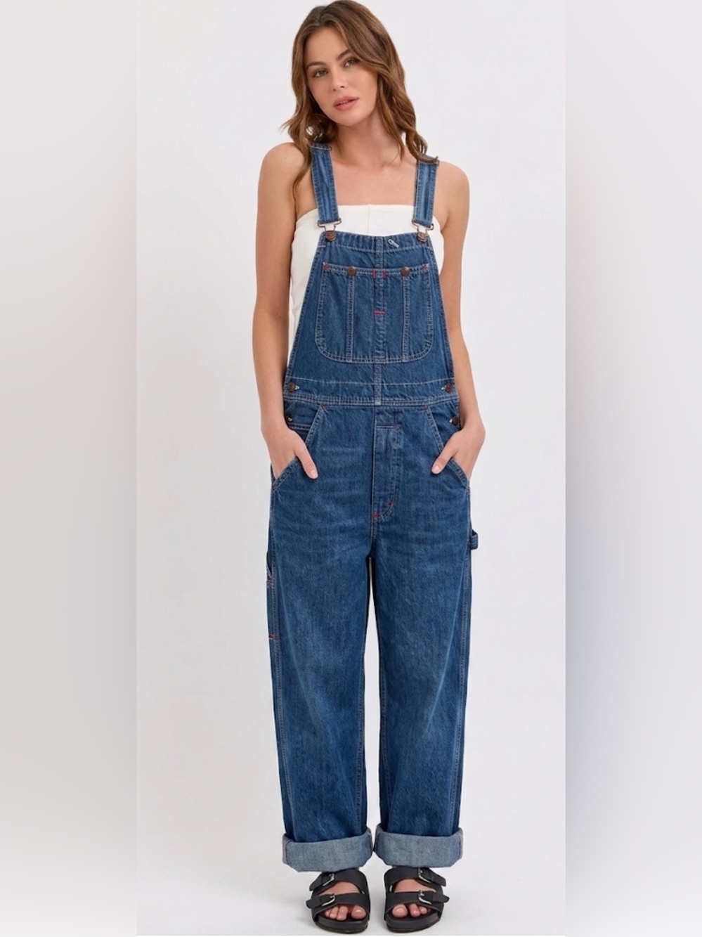 Big Mac Vintage Square Bak Denim Overalls 30x30